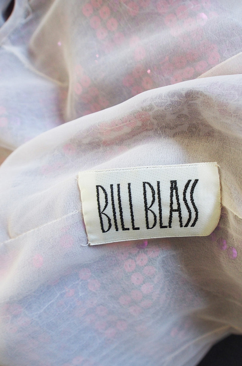 1960s Irredescent Sequin Bill Blass Gown