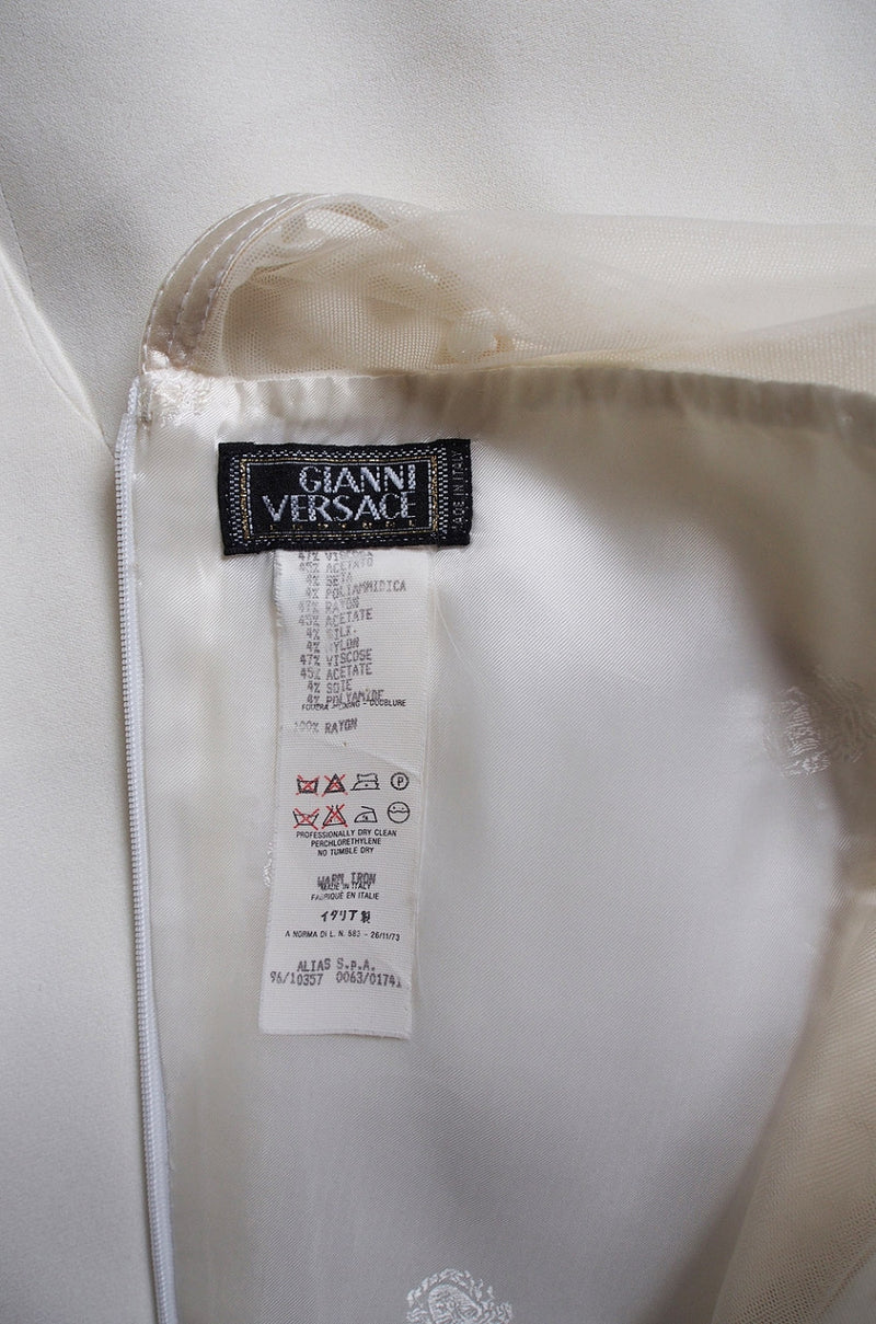 1990s Mesh Gianni Versace Couture Dress