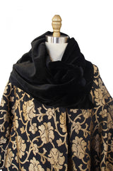 1920s Gold Lame Flapper Cocoon Coat