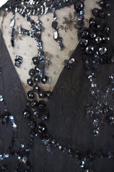 1920s Incredible Lace Bead & Sequin Gown