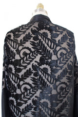 1920s Silk Devore & Chiffon Flapper Robe