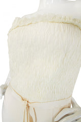 Spring 2008 Giambattista Valli Strapless Ivory Fitted Dress