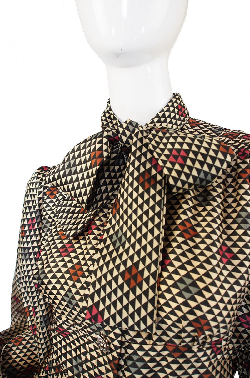 1970s Jean Varon Balloon Sleeve Dress