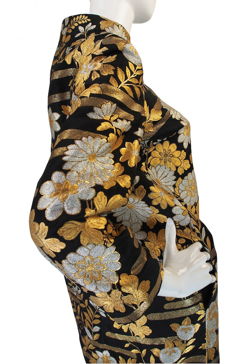Gold brocade coat deals