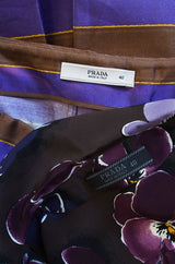 Recent Prada Silk Top & Skirt Set