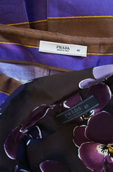 Recent Prada Silk Top & Skirt Set