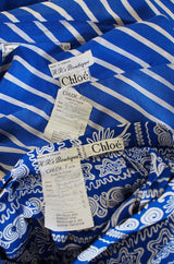 1970s Silk Chloe Maxi Skirt & Top
