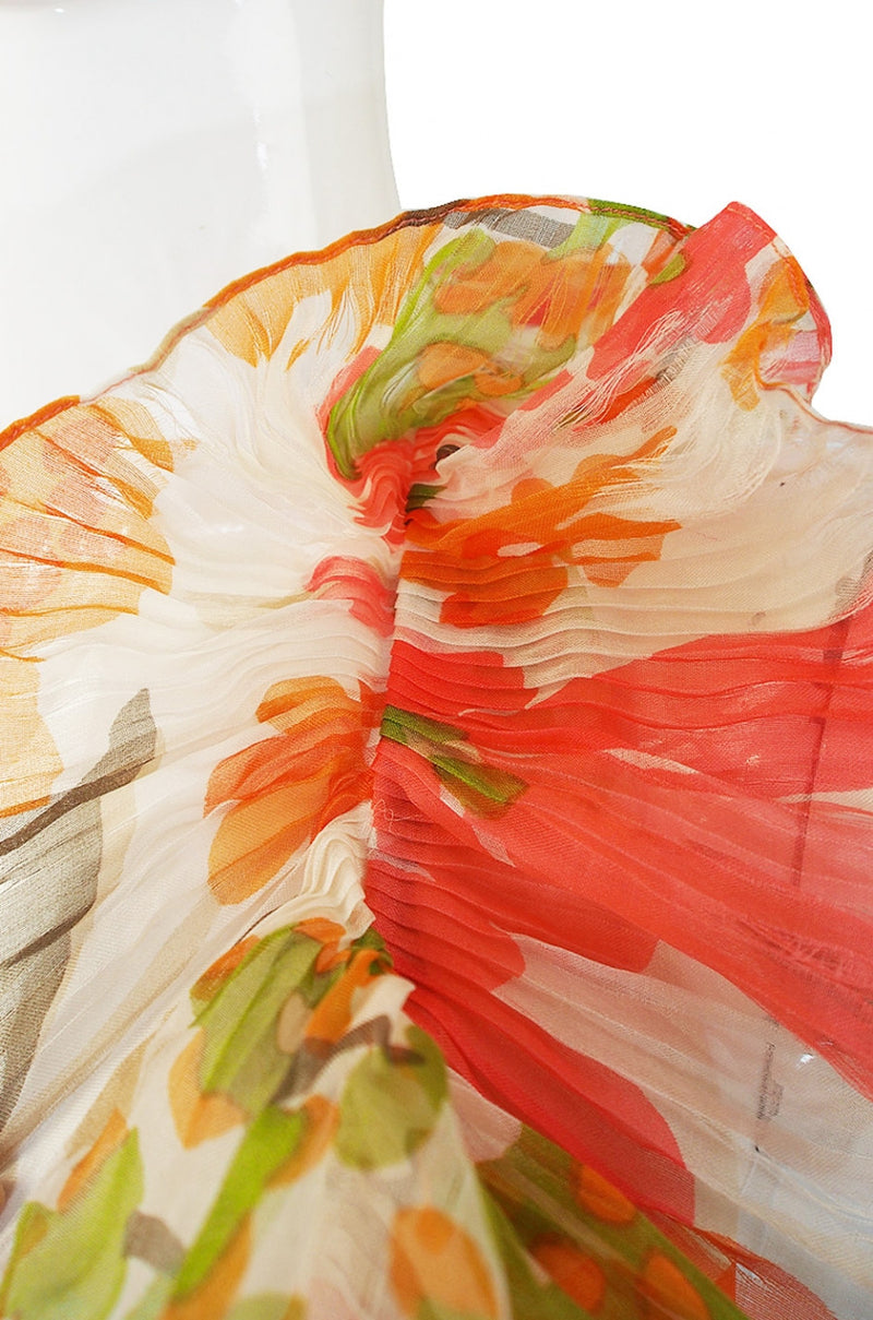 1970s Ruffled Pierre Cardin Dress