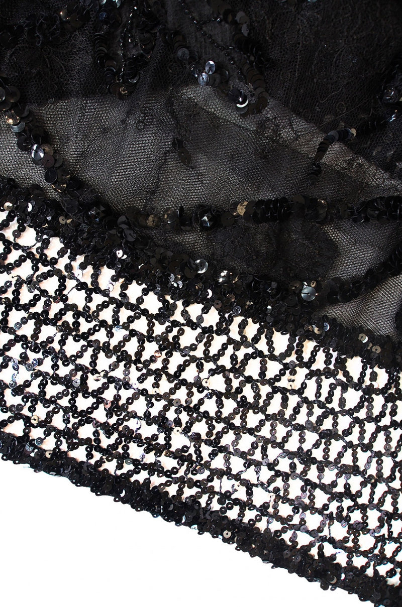 1920s Incredible Lace Bead & Sequin Gown