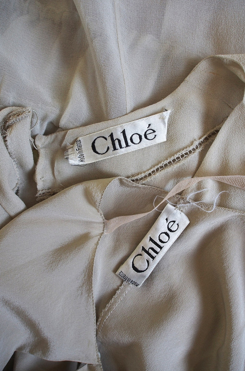 1981 Silk Chiffon Chloe Slip & Dress