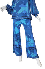 1970s Silk Bessi Tunic & Pant Set