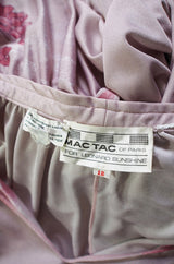 1970s Mac Tac Print Jersey Skirt & Top