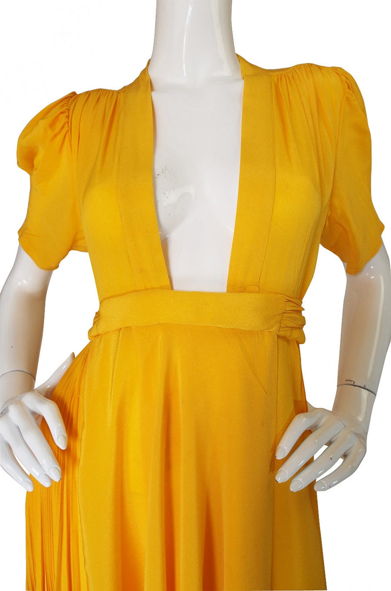 1970s Rare Couture Ossie Clark Gown