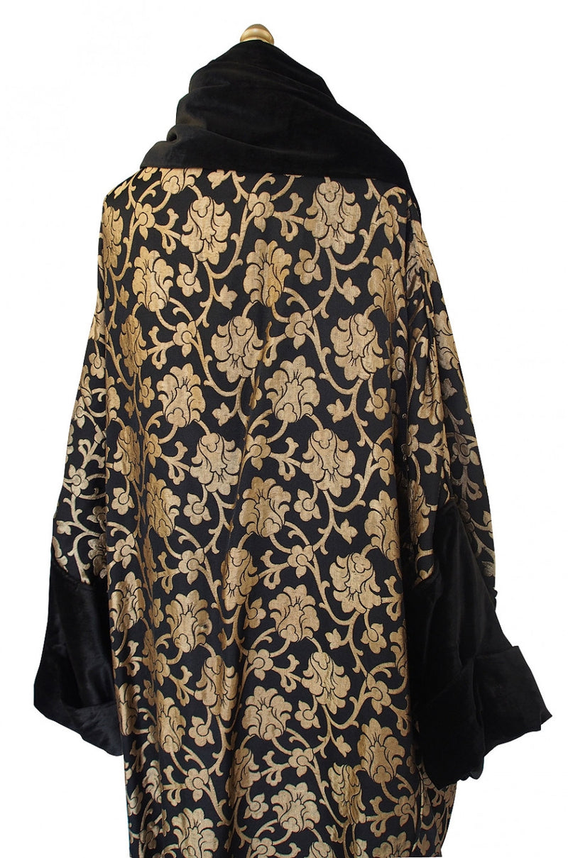 1920s Gold Lame Flapper Cocoon Coat