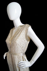 1960s Glam Beaded Malcolm Starr Gown