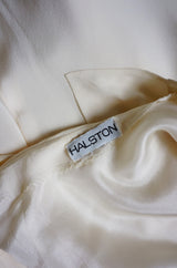 Spring 1977 Spiral Cut Halston Silk Dress