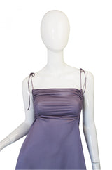 1970s John Kloss for Circa Purple Nylon Gown