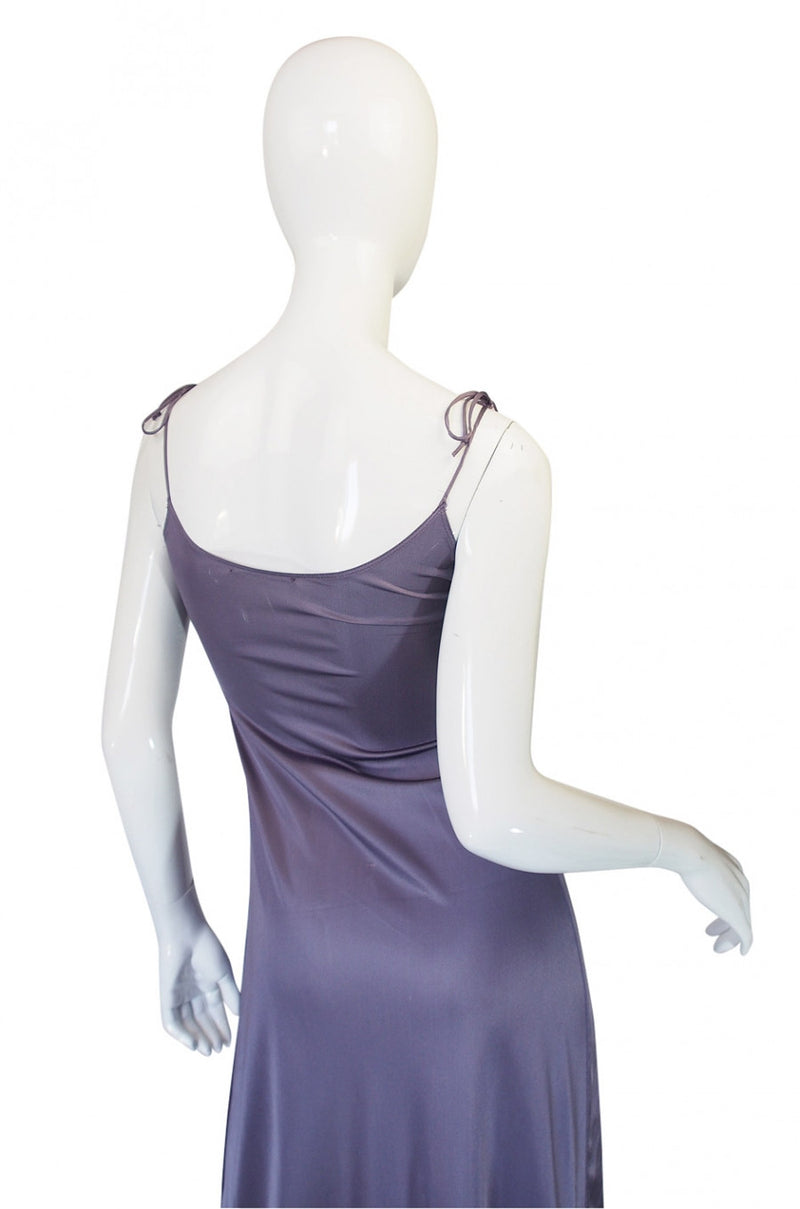 1970s John Kloss for Circa Purple Nylon Gown