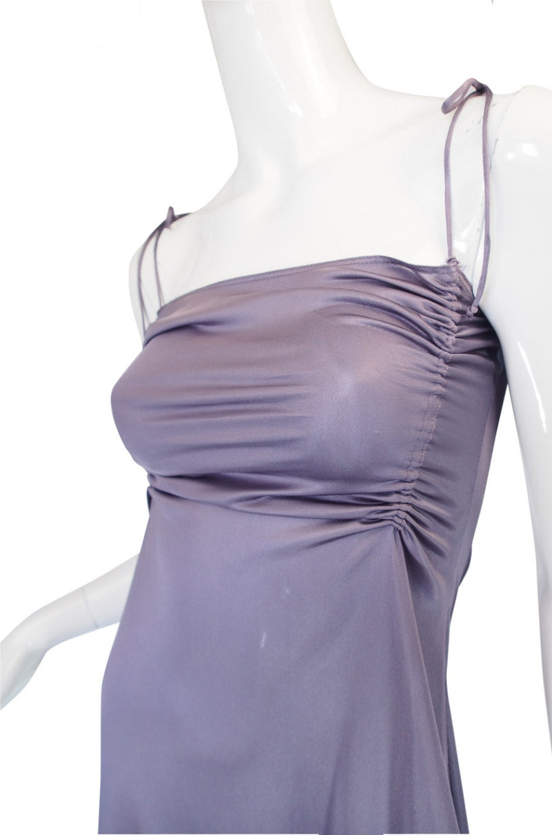 1970s John Kloss for Circa Purple Nylon Gown