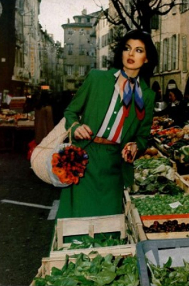 1977 Christian Dior Striped Top