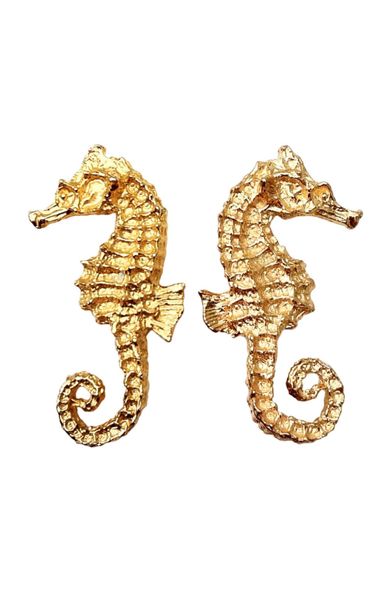 WILLIAM de LILLO Sea Horse Earrings 1968