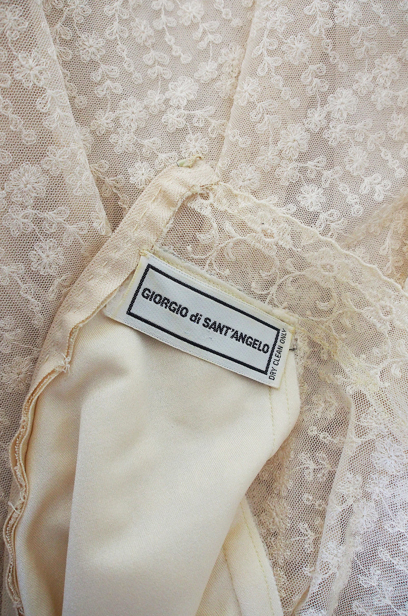 1970s Handkerchief Hem Giorgio di Sant Angelo Dress