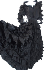 1983/4 Important Ruffled Yves Saint Laurent Set
