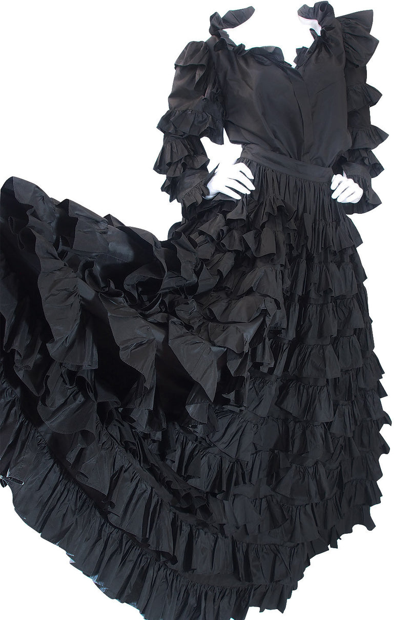 1983/4 Important Ruffled Yves Saint Laurent Set