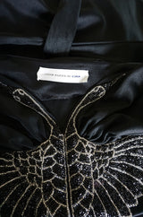 Museum Held 1971 John Kloss Beaded "Black Swan" Dress