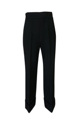 F/W 2002 Prada Runway Look 19 Navy Top & Black Pants Set