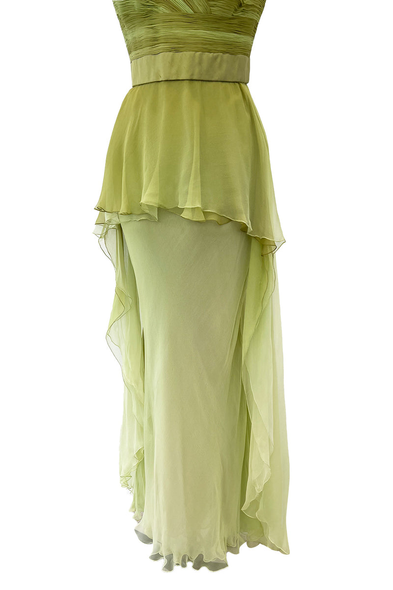 Incredible Spring 2005 Valentino Haute Couture Green Ombre Bias Cut Si Shrimpton Couture Incredible Spring 2005 Valentino Haute Couture Green Ombre Bias Cut Si Shrimpton Couture
