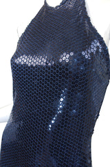 1970s Sequin Harold Levine Dress & Jacket