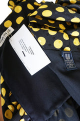 1980s Joan Rivers Owned Ungaro Silk Dot Dress