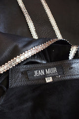Exceptional & Rare 1972 Jean Muir Leather Dress