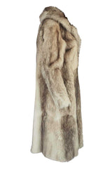 c1971-73 Donald Brooks Convertible Length Coyote Fur Coat