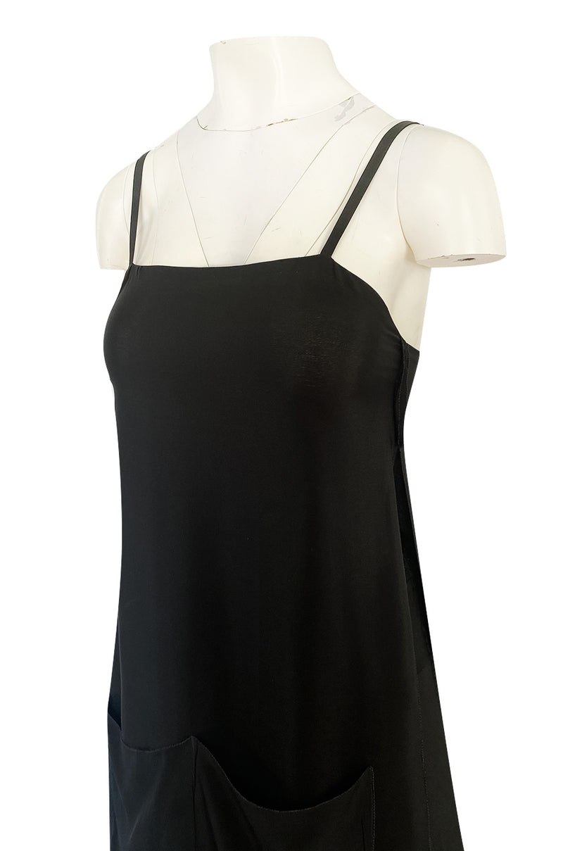 1970s Sonia Rykiel Wide Legged Cropped Pant & Long Tunic Evening Set w Draped Pockets