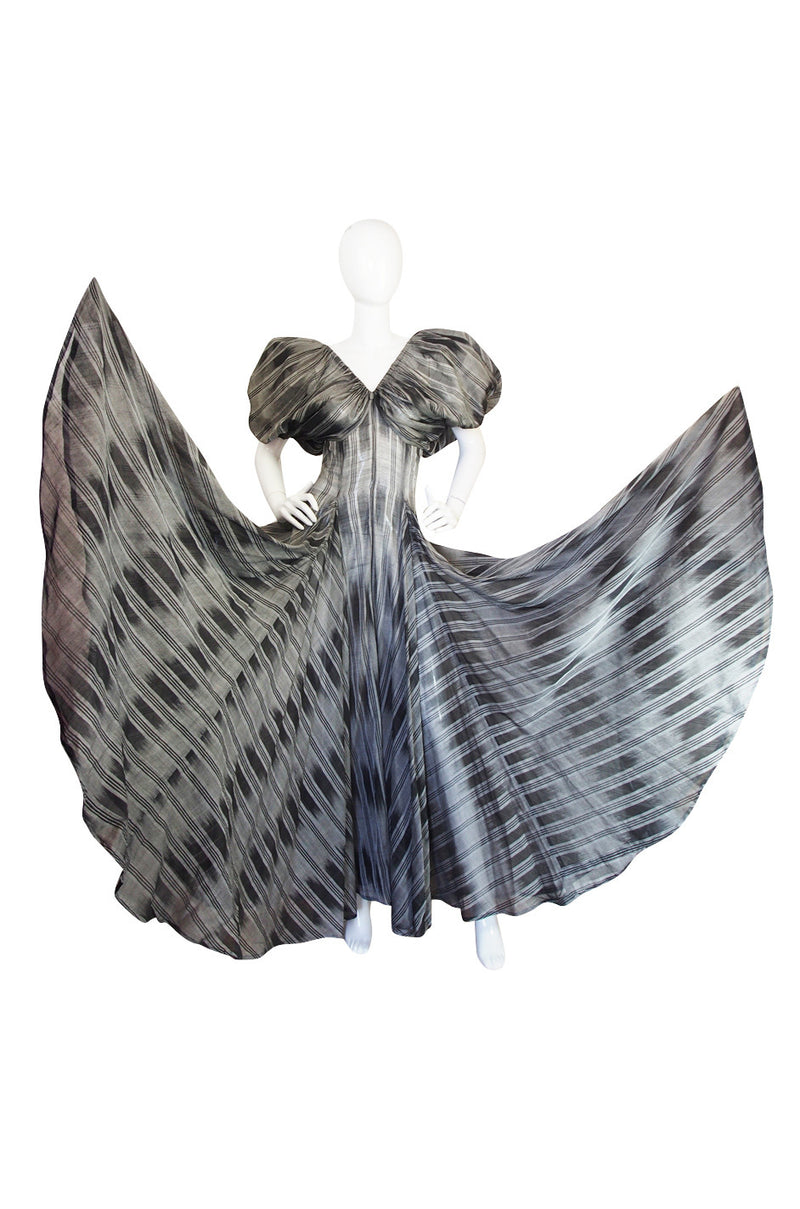 1970s Yves Saint Laurent Silk Dress with Exceptional Lines