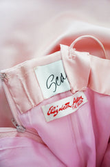Romantic 1980s Pink Arnold Scaasi Boutique Bow Gown