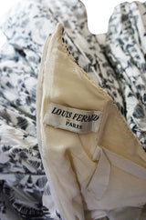 Mid 60s-early 1970s Louis Feraud Couture Cotton BallGown