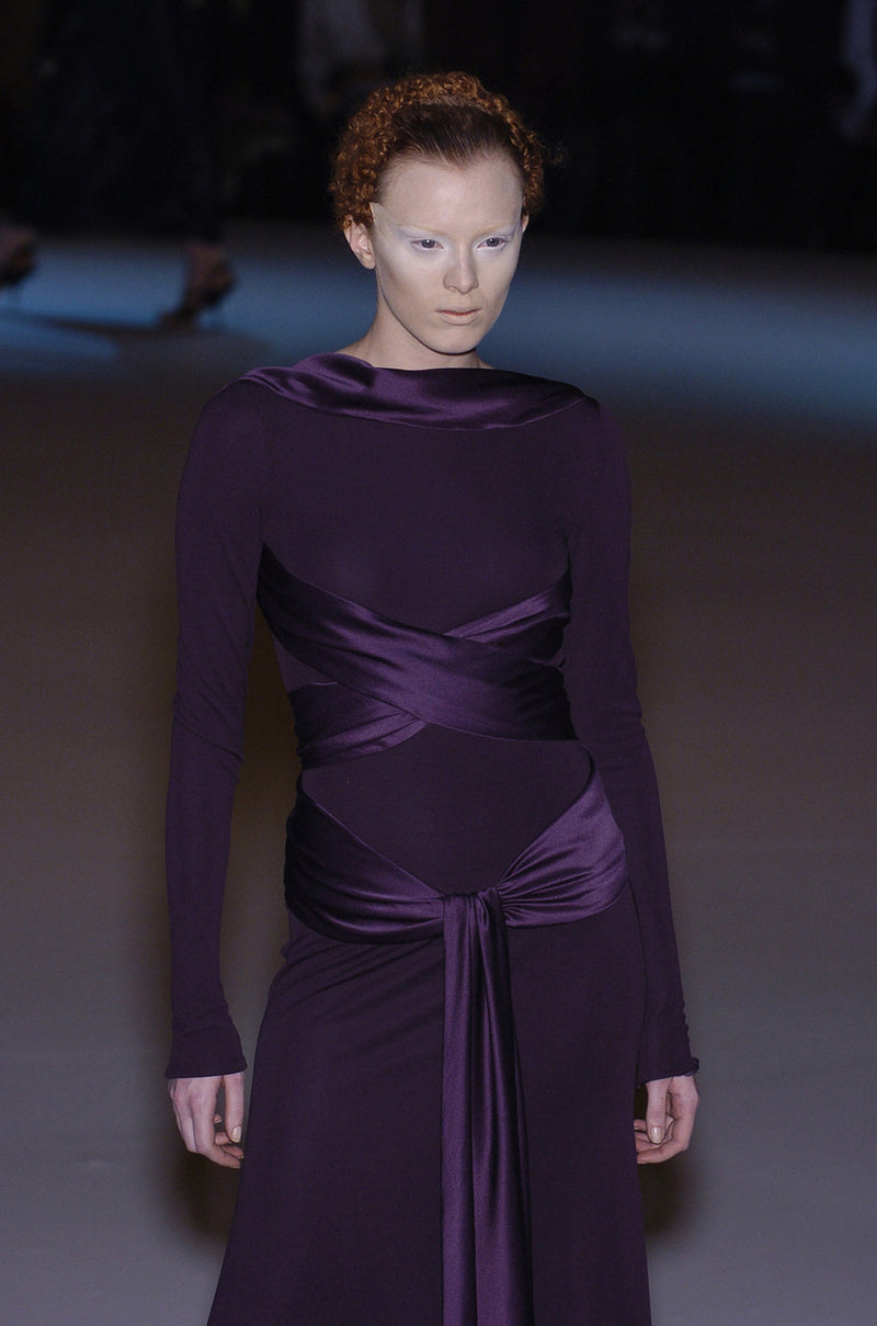 on the runway maxi dress purple Who else wants Max to do an entire flower line and runway as badly as us?, , #flowerdress #floraldress #summerdress #summerfashion