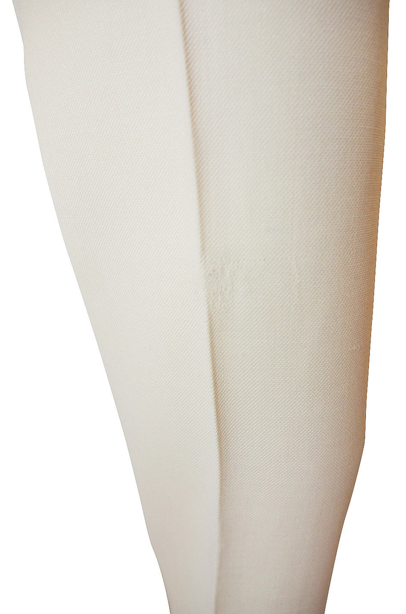 1970s Chic Cream Courreges Pant & Jacket Suit