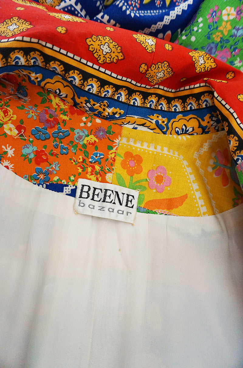 Museum Held 1960s Beene Bazaar Patchwork Dress