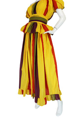 Spring 1981 Marc Bohan for Christian Dior Striped Cotton Dress Set