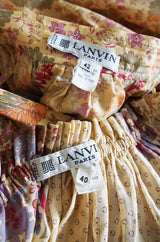 Early 1970s Lanvin Paris Skirt & Top or Dress