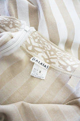 Rare Spring 1992 Museum Held Azzedine Alaia Striped Dress