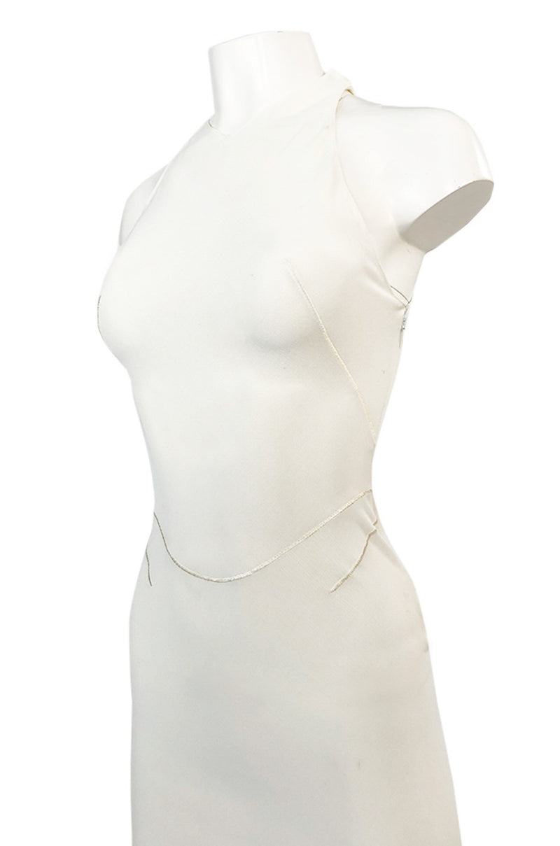 Documented Fall 2001 Azzedine Alaia Couture Runway Dress in Ivory