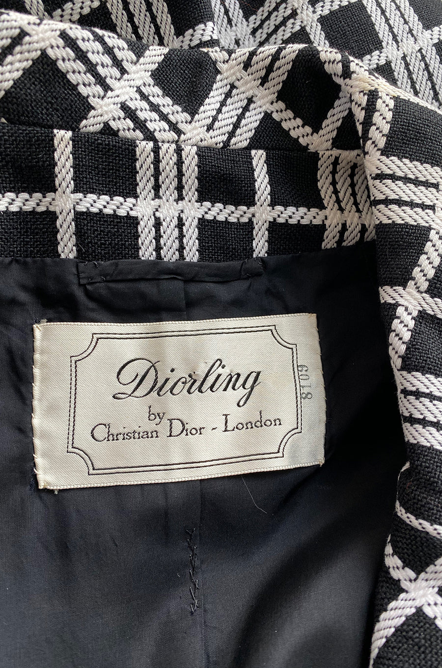 vintage Cristian Dior check jacket de