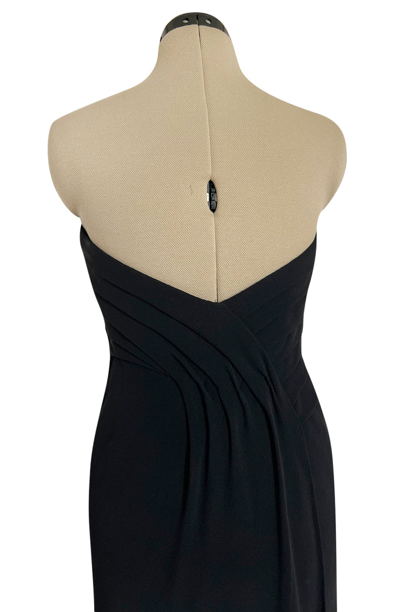 Spring 1998 Valentino Haute Couture Strapless Dress w Elaborately Beaded & Sequin Skirt