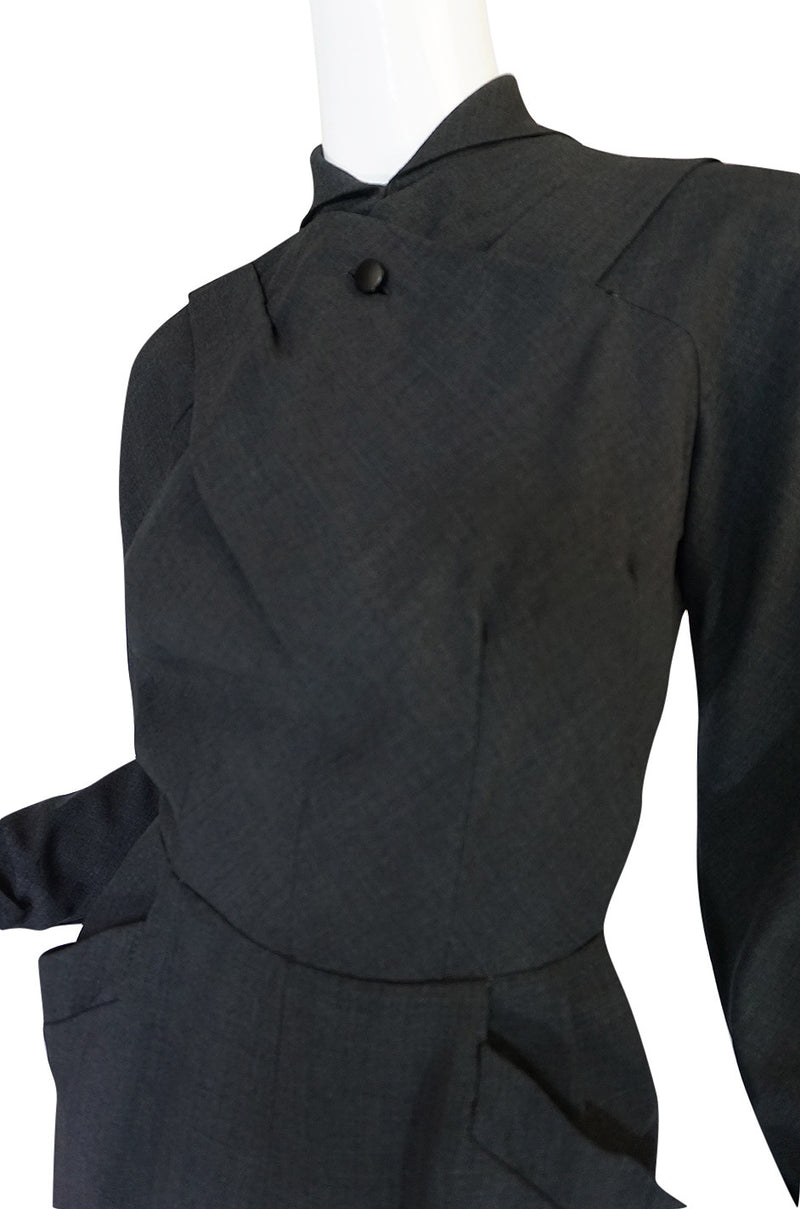 c1955 Christian Dior Original Demi-Couture Fitted Dress