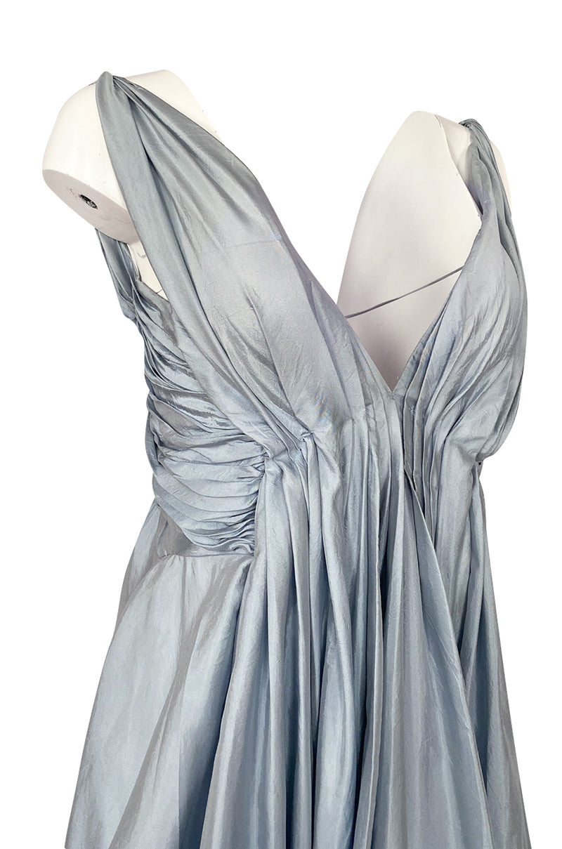 Spring 2007 John Galliano for Christian Dior Pale Blue Silk Voluminous Dress